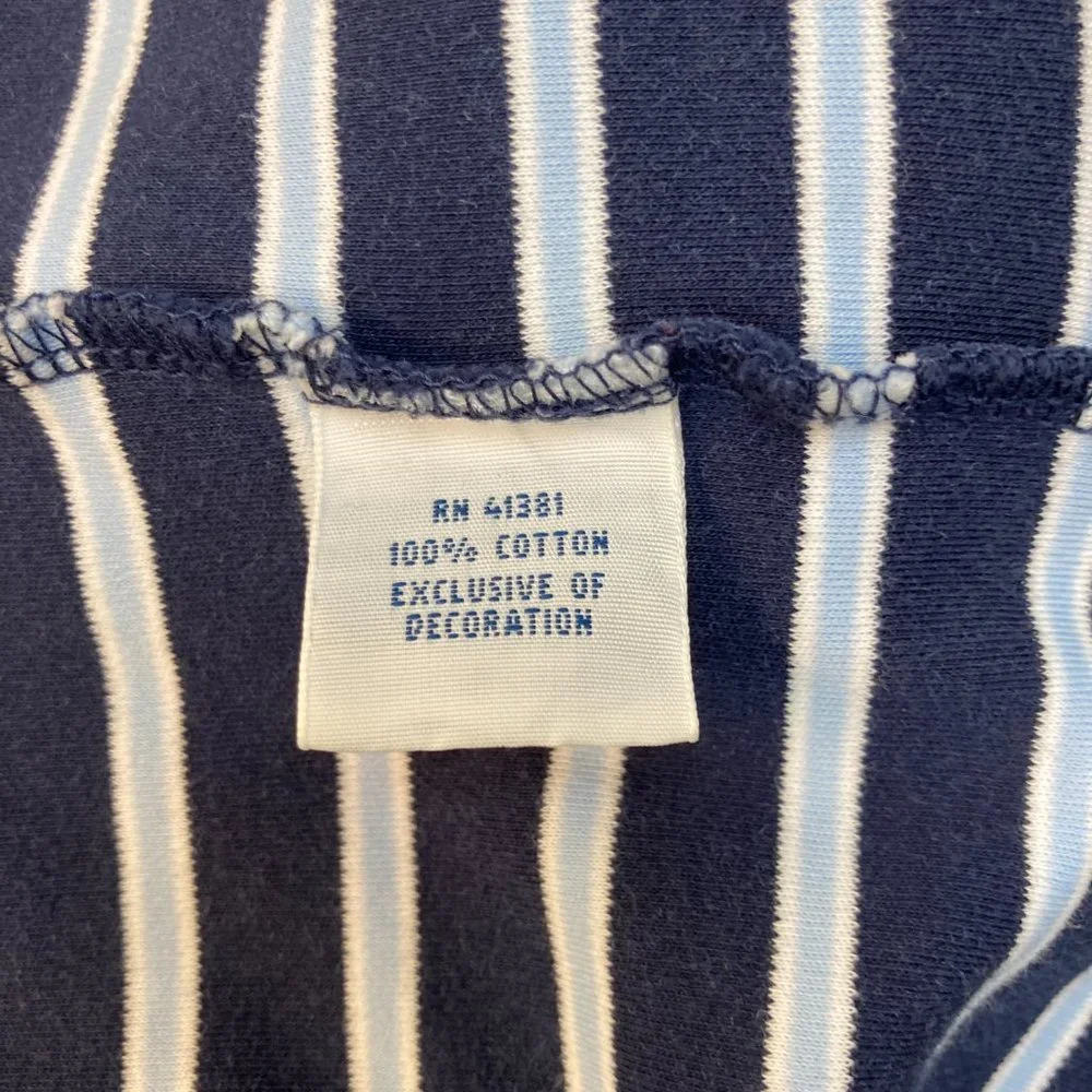 Ralph Lauren Polo Blue White Striped Short Sleeve Polo Shirt Size 3XLT